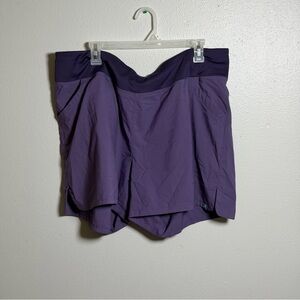 Simms Women FP Taiya Outdoors Purple Athletic Shorts‎ Elastic Waistband size XXL
